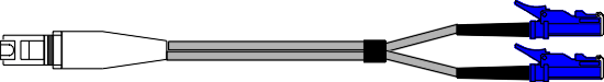 MMMTE2 -  MTRJ to E2000 62.5/125 Multimode Fibre