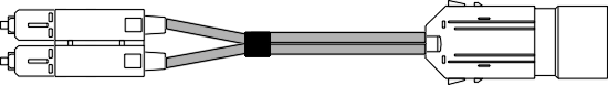 MMSCES -  SC to ESCON 62.5/125 Multimode Fibre