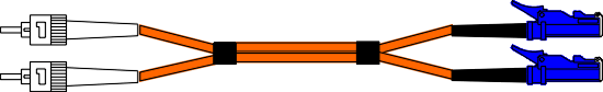 FCSTE2 -  ST to E2000 50/125 Multimode Fibre