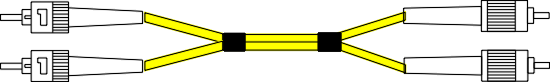 SMSTFC -  ST to FCPC 9/125 Singlemode Fibre